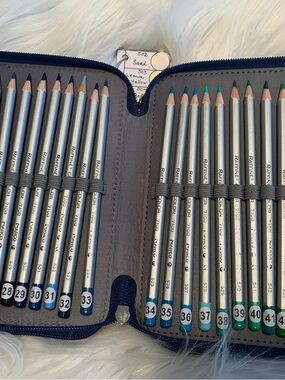 MARCO (3) section zip close 72 piece colored pencil set VVGUC